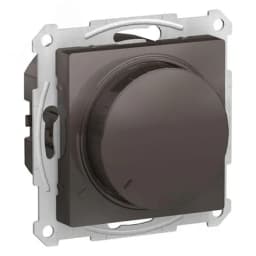 ATLASDESIGN СВЕТОРЕГУЛЯТОР (диммер) повор-нажим, LED, RC, 400Вт, мех., МОККО Systeme Electric