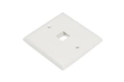 Панель лицевая для 1 вставки Hyperline FP-E-1-WH