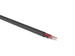 Кабель Видеонаблюдения КВК-2П 2х0,75 наружный Cu+CCA с ЭКРАНОМ ЧЕРНЫЙ (продажа кратно 5 м) (УКМ)