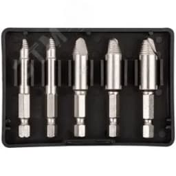 Экстракторы для болтов и шпилек усиленные, HSS сталь, 5 шт