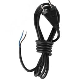 Шнур сетевой с вилкой ПВС 2х0,75-26 черный 3,0 м 99927941 УПП-5 ВОС г.СПб