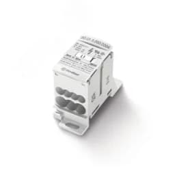 Блок распределительный на DIN-рейку/МП 80А, 3 вх.клеммы 4 вых.клеммы IP10