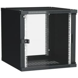 ITK Шкаф LINEA WE 9U 600x450мм дверь стекло черный (LWE5-09U64-GF)