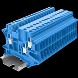Клемма TU 1-2 винтовая, сечение 2,5 мм. кв., синяя SUPU