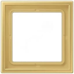 Рамка 1-я для горизонтальной/вертикальной установки (для устройств и накладок серии LS990 в монтажный адаптер) Серия- LS ZERO Материал- термопласт (ударопрочный) лакированный Цвет- классическая латунь