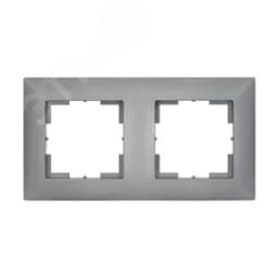 Мария Рамка двухместная МРФИ11.11.00.00 Алюминий 110058 Кунцево