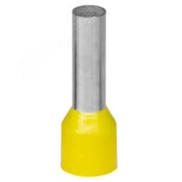 Наконечник-гильза 25-16мм с изолированным фланцем,  желтый