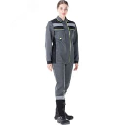 Костюм женский Джокер NEW с бр. цв. сер.-черн.-лайм, р. 96-100/158-164