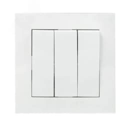 Валенсия Выключатель 3-кл. 10А белый