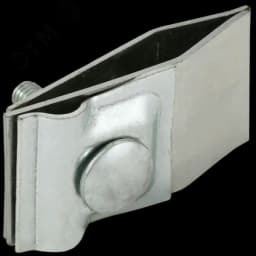 Держатель проводника круглого 6-10мм для фальца прямой h=60мм нержавеющая сталь IEK