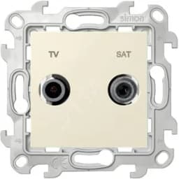 Розетка TV-SAT одиночная, слоновая кость