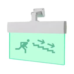 Табло Элтех-сервис М-12-УЛЬТРА Человек по лестнице вправо вниз (универсальное крепление)