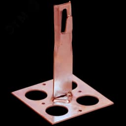 Держатель проводника круглого 6-8мм для плоской кровли h=90мм медь IEK