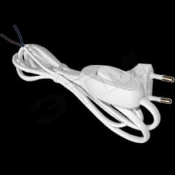 Выключатель проходной на шнур для бра белый 1.7м А1060 Универсал