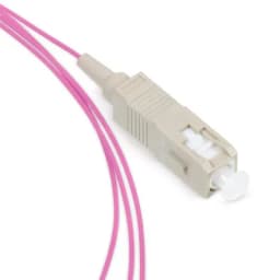 Пигтейл волоконно-оптический Cabeus PT-SC-50-OM4 (MM, 50/125, SC/UPC, LSZH, 1.5 м, розовый) (8905c)