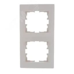 KARINA Рамка 2-ая вертикальная б/вст крем (10шт/120шт)