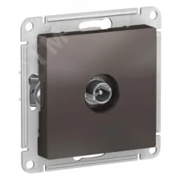 Розетка ATLASDESIGN TV проходная 4DB механизм мокко