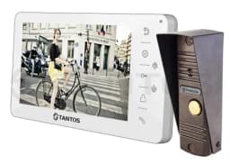 Комплект видеодомофона Tantos Amelie kit (белый/медь)