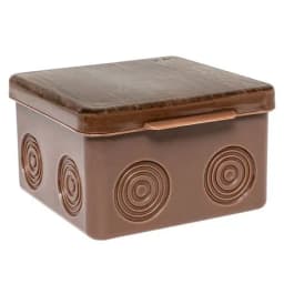 Коробка распределительная КМР-030-035 пылевлагозащищенная без мембранных вводов (80х80х50) тёмное дерево EKF PROxima