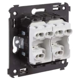 Переключатель 2-кл. 2мод. СП Avanti «Белое облако» 16А IP20 бел. DKC 4400114