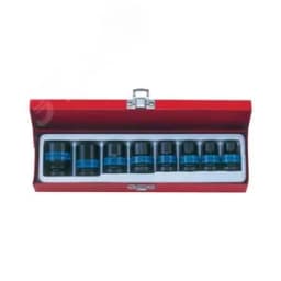 Набор ударных торцевых головок 1/2", шестигранные, 10-24 мм, 8 предметов King Tony