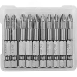 Биты "X-DRIVE" торсионные кованые, обточенные, , Cr-Mo сталь, тип хвостовика E 1/4", PH2, 50мм, 10шт