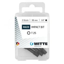 Бита PH2X38 мм 1/4" E6.3 IMPACT, пластик. уп. 3 шт. WITTE
