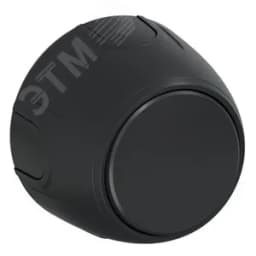 Выключатель одинарный Rotondo, цвет черный