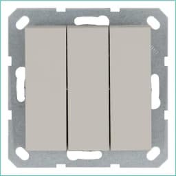 Выключатель 3-кл. 10А IP20 механизм тауп Jasmart G3031T