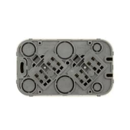 Розетка 2-м ОП Quteo 16А IP20 250В 2х2P+E с заземл. защ. шторки бел. Leg 782237