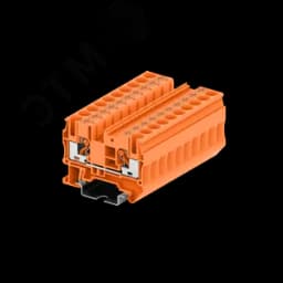 Клемма TP 1-1 проходная Push-in, сечение 6 мм. кв., оранжевая
