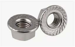 Гайка с насечкой, препятствующей откручиванию оцинкованная М8 (DIN 6923) (100 шт/уп) Промрукав