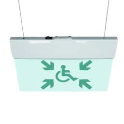 Табло Элтех-сервис М-24-УЛЬТРА Место сбора для МГН (пиктограмма) (подвесное крепление)