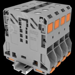 Клемма сильноточная TP 1-1 проходная Push-in, сечение 50 мм. кв., серая