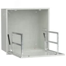Шкаф LINEA R встраиваемый потолочный 6U 600х600мм дверь металлическая серый