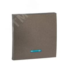 Валенсия лицевая панель выключателя 1-кл. с индикатором 10А графит EKF