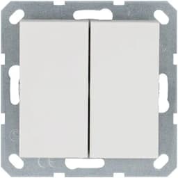 Переключатель проходной 2-кл. 10А IP20 механизм бел. глянцевый Jasmart G3022W