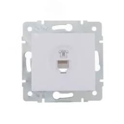 KARINA Розетка телефонная евро белая (10шт/120шт)