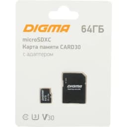 Карта памяти 64GB DGFCA064A03 Digma