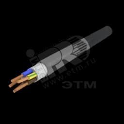 Кабель силовой ППГнг(А)-HF 5х4ок(N.PE)-0.66 однопроволочный черный (барабан)