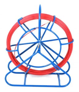 Устройство для протяжки кабеля мини УЗК в металлической кассете с держателем на ножке Hyperline CPS-GP6.0-МС-30M