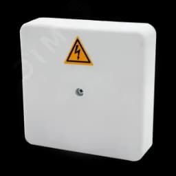 Коробка распределительная огнестойкая КРОПС-П2, IP41, габаритные размеры 100х100х30 мм, для кабелей сечением до 4 мм2, 8 клемм FRJB-KM-P2-4-08-КРОПС-IP41 КМ-профиль