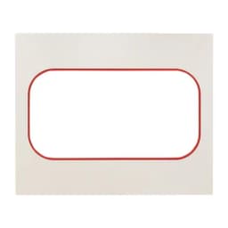 Стокгольм Рамка для розетки 2-местная белая с линией цвета красный EKF PROxima