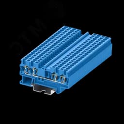 Клемма TC 2-2 пружинная, сечение 2,5 мм. кв., синяя