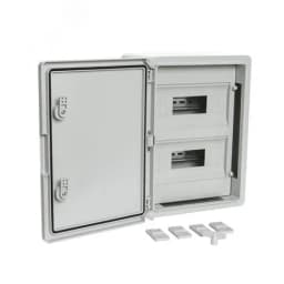 Корпус пластиковый распределительный ЩРН-24 IP65 серая дверь 400х300х170 Промрукав