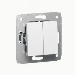 CARIVA Переключатель двухклавишный в рамку белый 773608 Legrand Euro