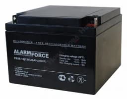 Аккумулятор AlarmForce 12V 26Ah FB 26-12
