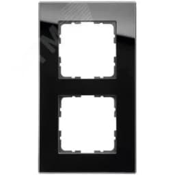 Рамка 2-постовая, стекло Black Glass