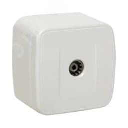 Розетка Минск TV 1-местная ОП 75Ом 5-862МГц белая