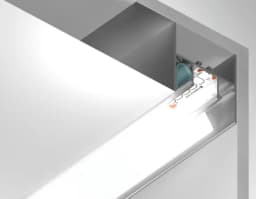 Алюминиевый профиль для натяжного потолка 512734 для светодиодной ленты до 12мм Ambrella Light GP4050AL